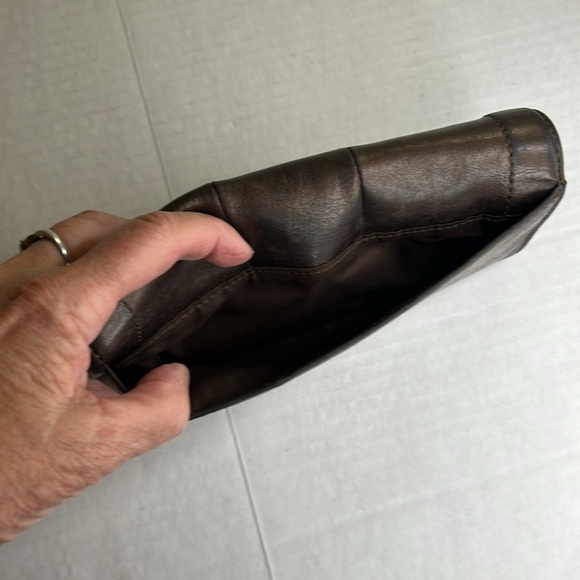 COACH WOMENS VINTAGE SOFT BROWN LEATHER WALLET - Picture 4 of 15